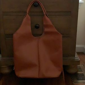 Genuine leather tote